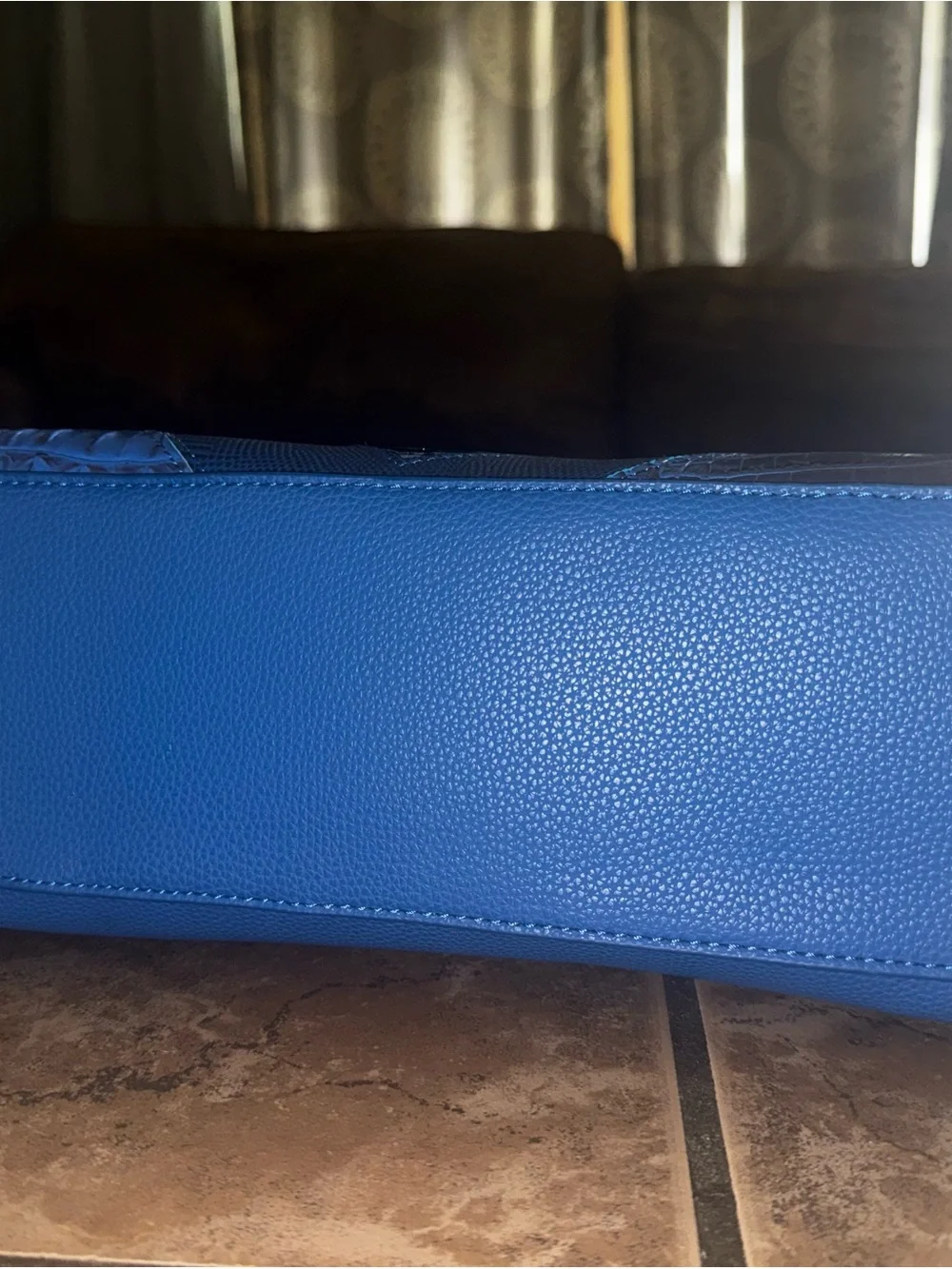 Structured Royal Blue Women's Satchel and Matching Wallet Set